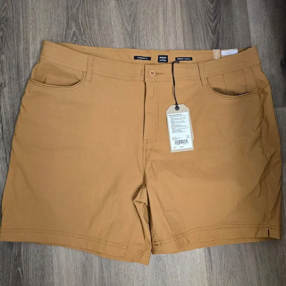 Prana Halle Short Plus II Earthbound Casual Outdoor Hiking Shorts Sz 20w NWT